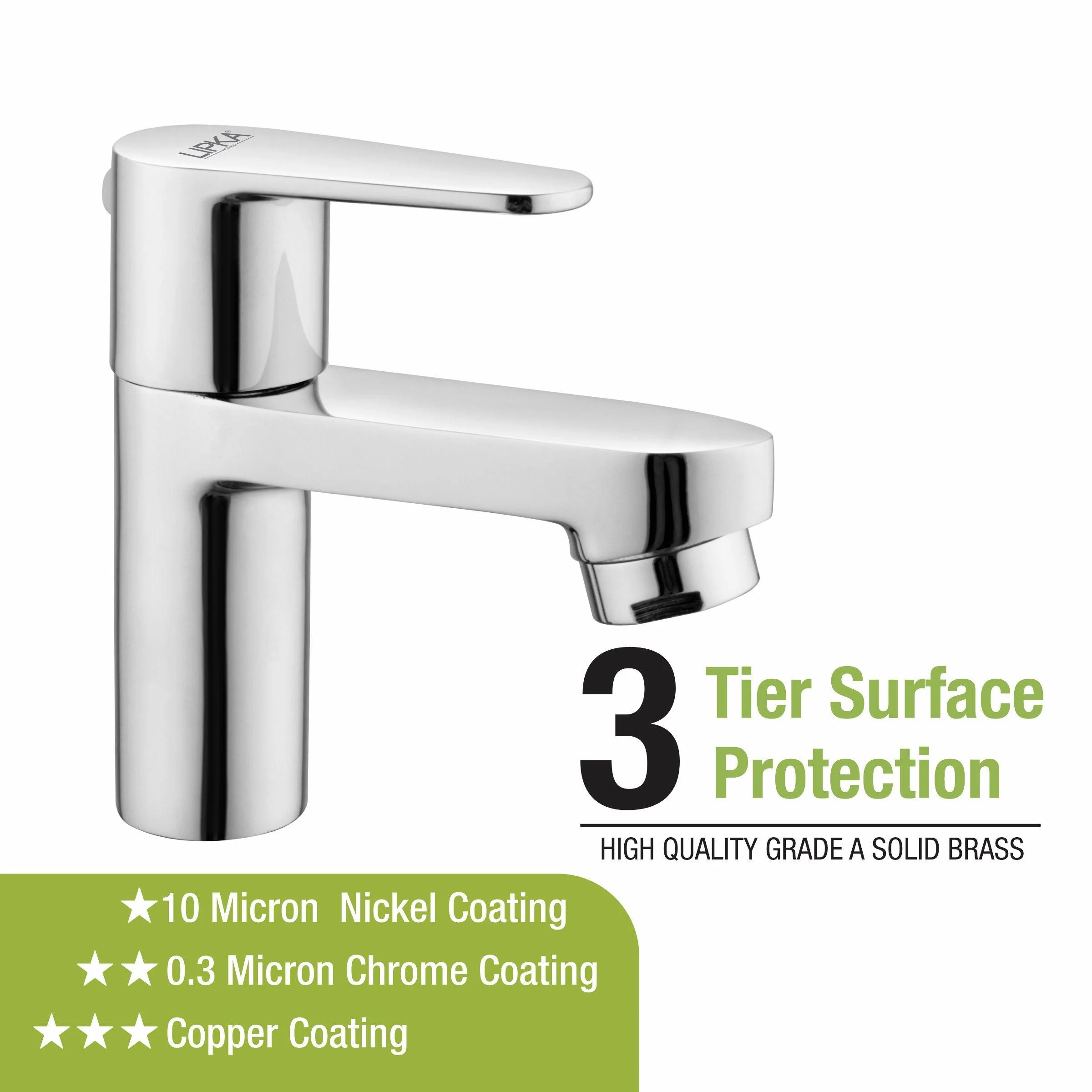 Virgo Pillar Tap Brass Faucet - LIPKA - Image 4