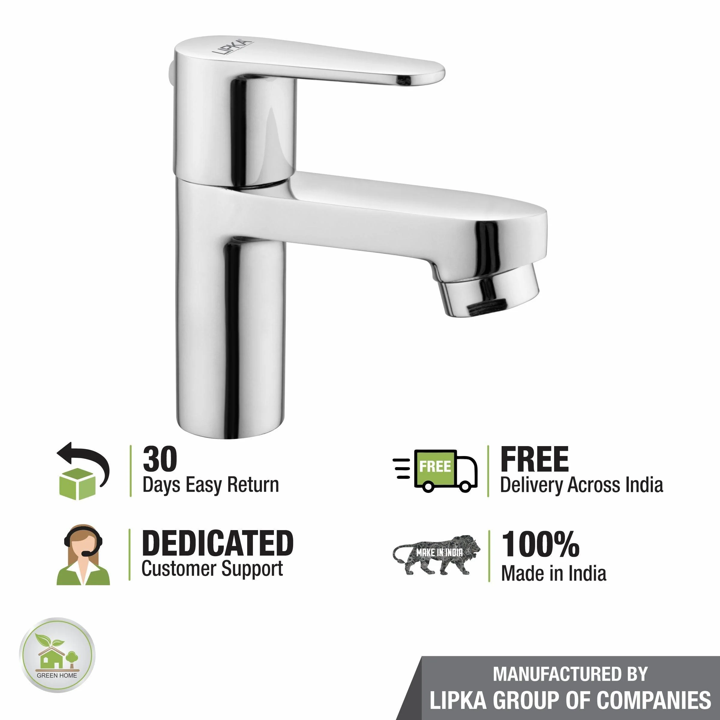 Virgo Pillar Tap Brass Faucet - LIPKA - Image 6