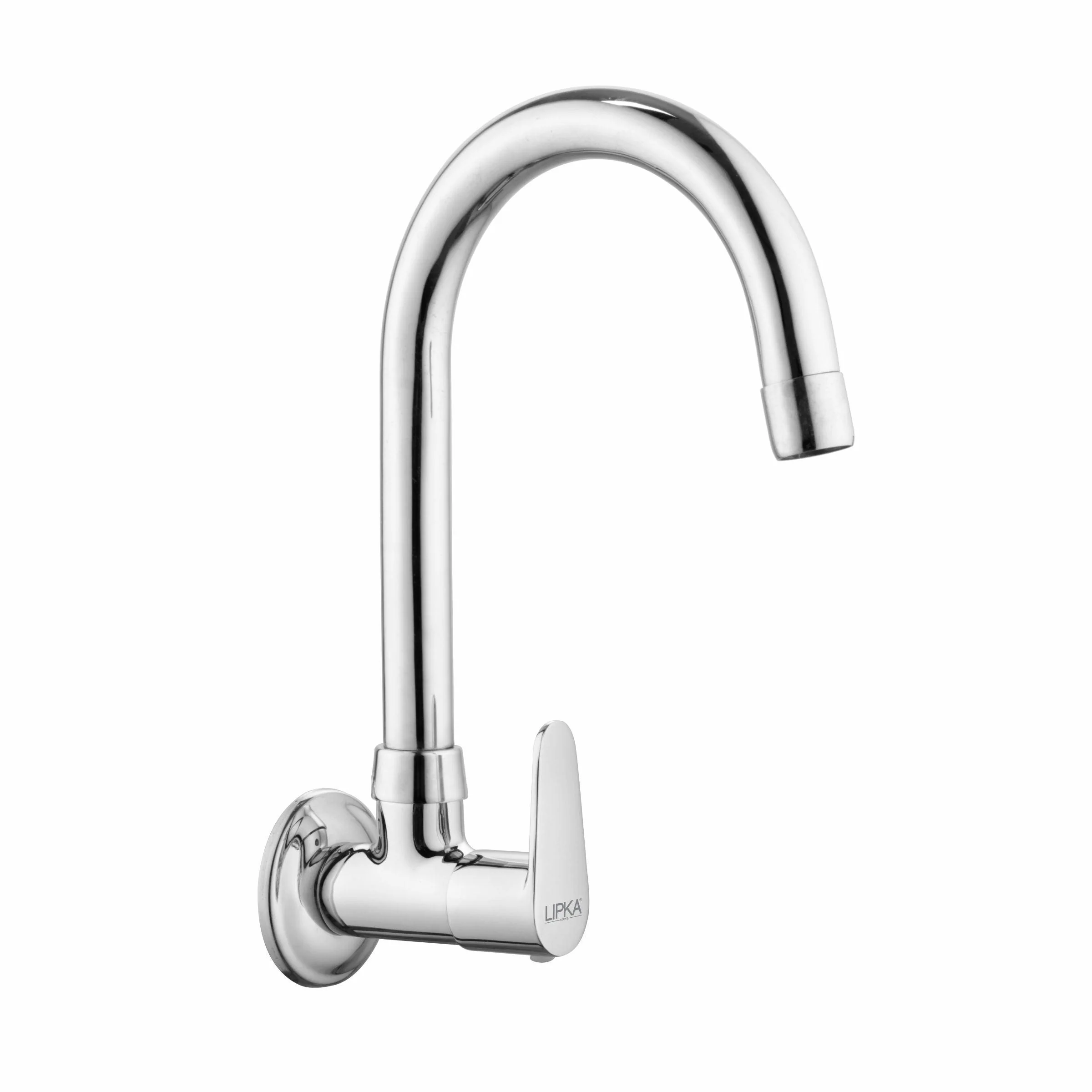Virgo Sink Tap Brass Faucet with Round Swivel Spout (15 Inches) - LIPKA