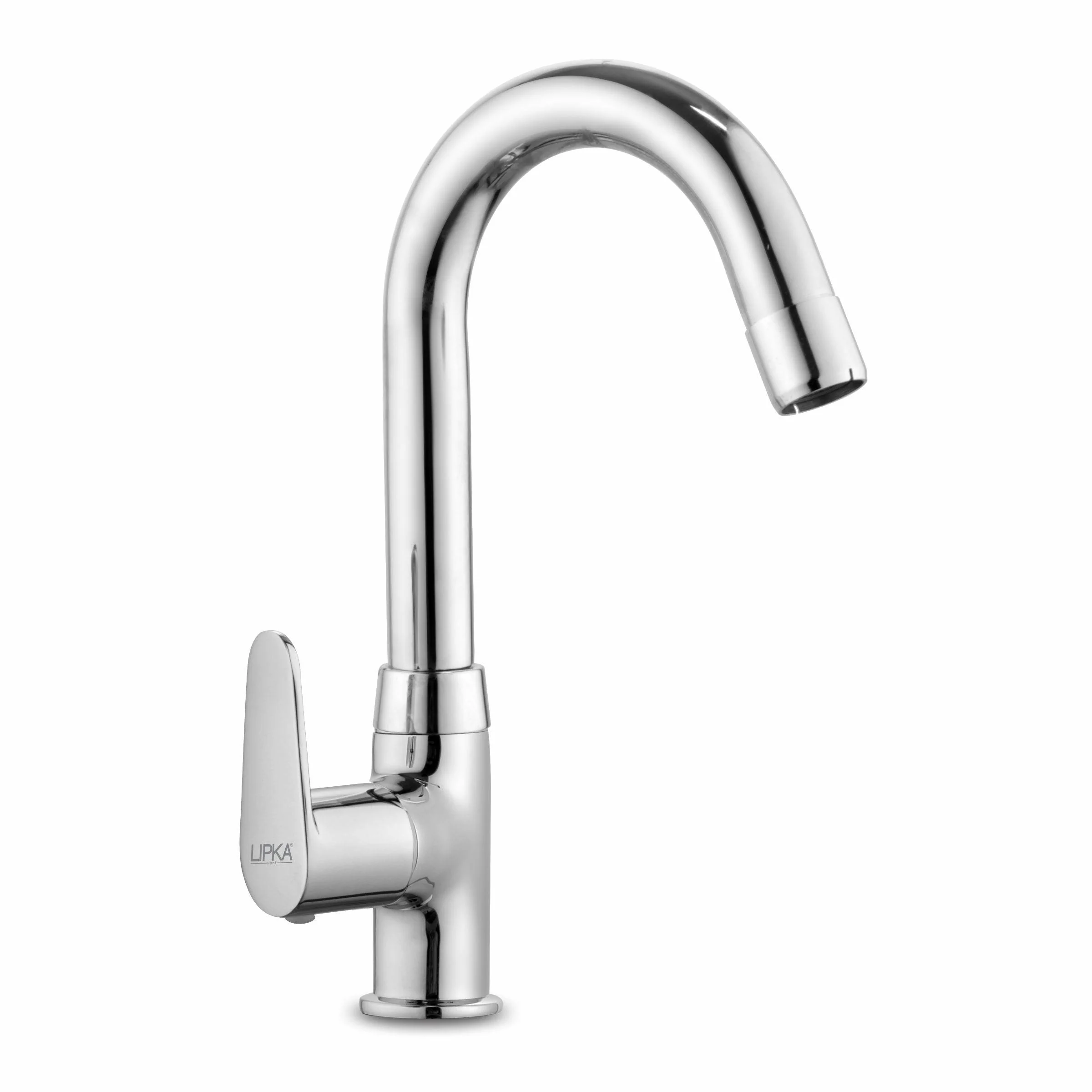 Virgo Swan Neck with Small (12 Inches) Round Swivel Spout Faucet - LIPKA