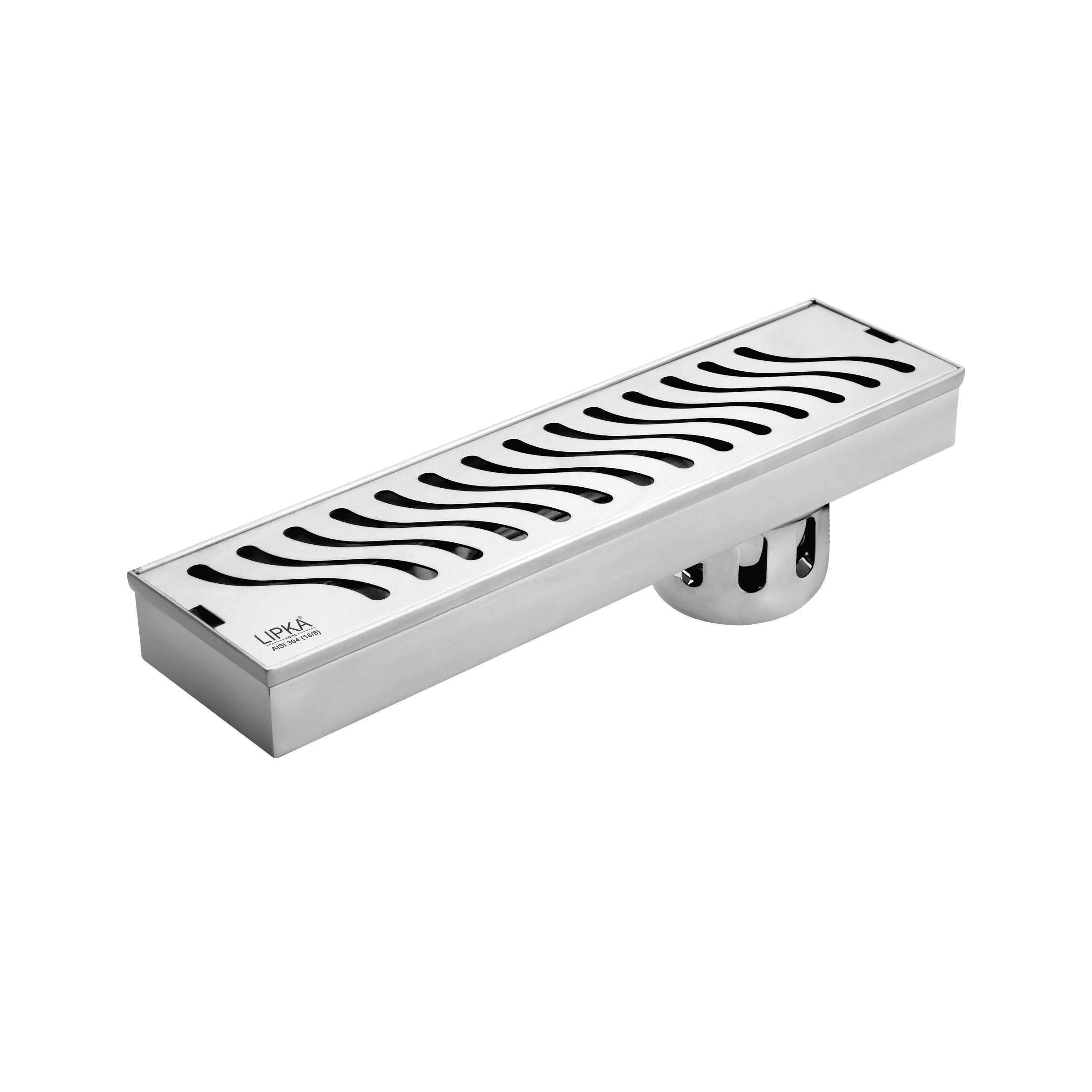 Wave Shower Drain Channel (12 x 3 Inches) - LIPKA