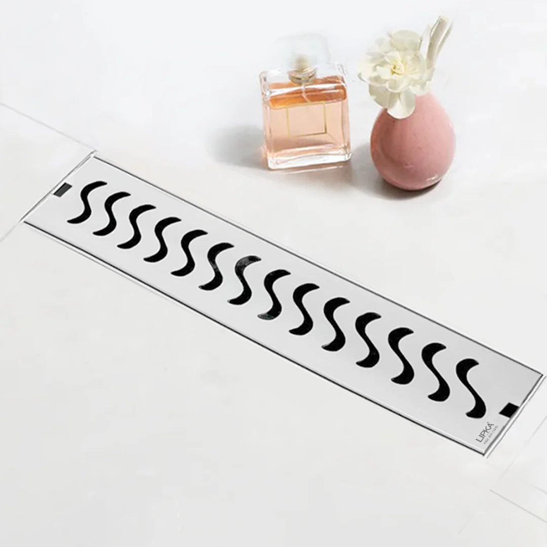 Wave Shower Drain Channel (40 x 3 Inches) - LIPKA - Image 2