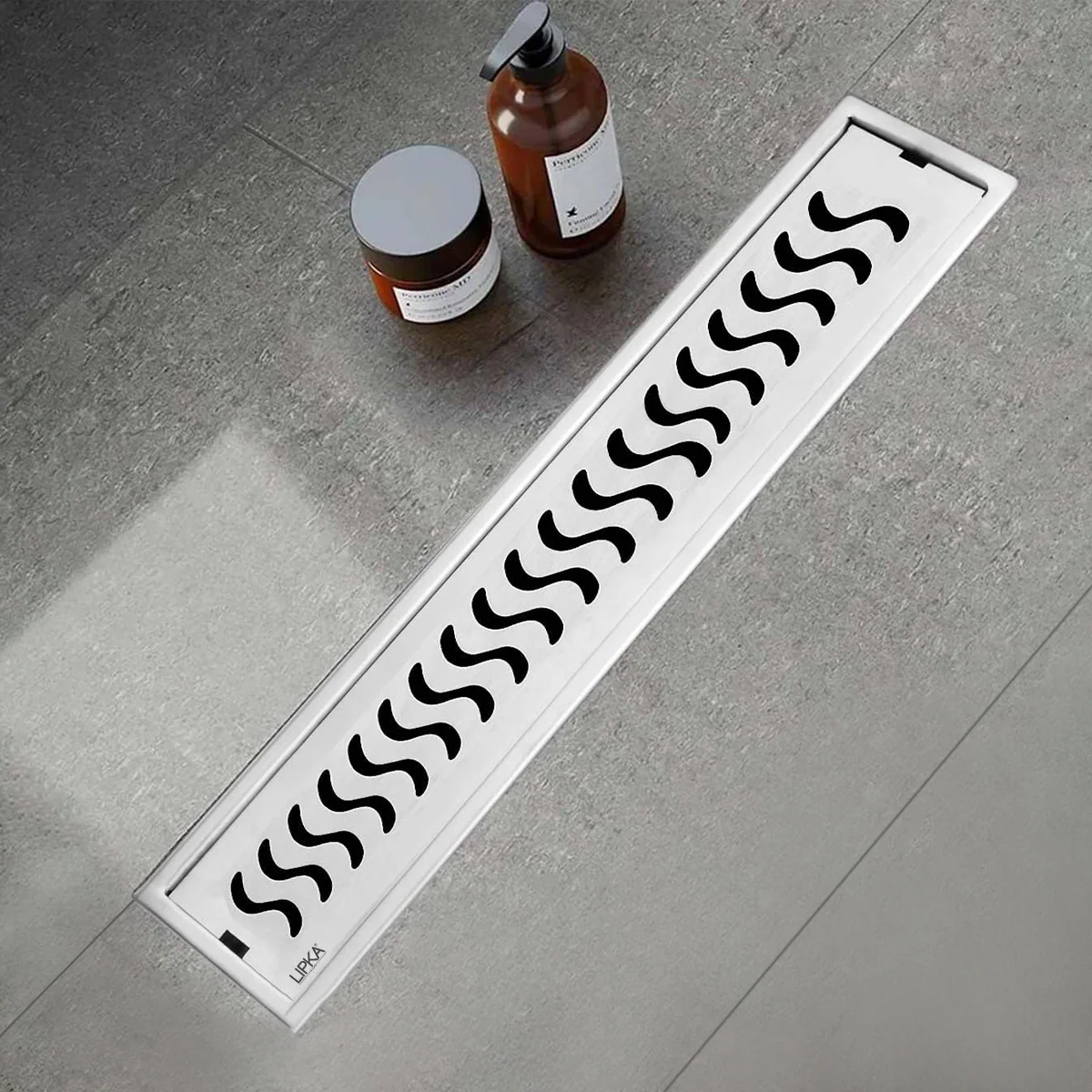 Wave Shower Drain Channel (48 x 5 Inches) - LIPKA - Image 2