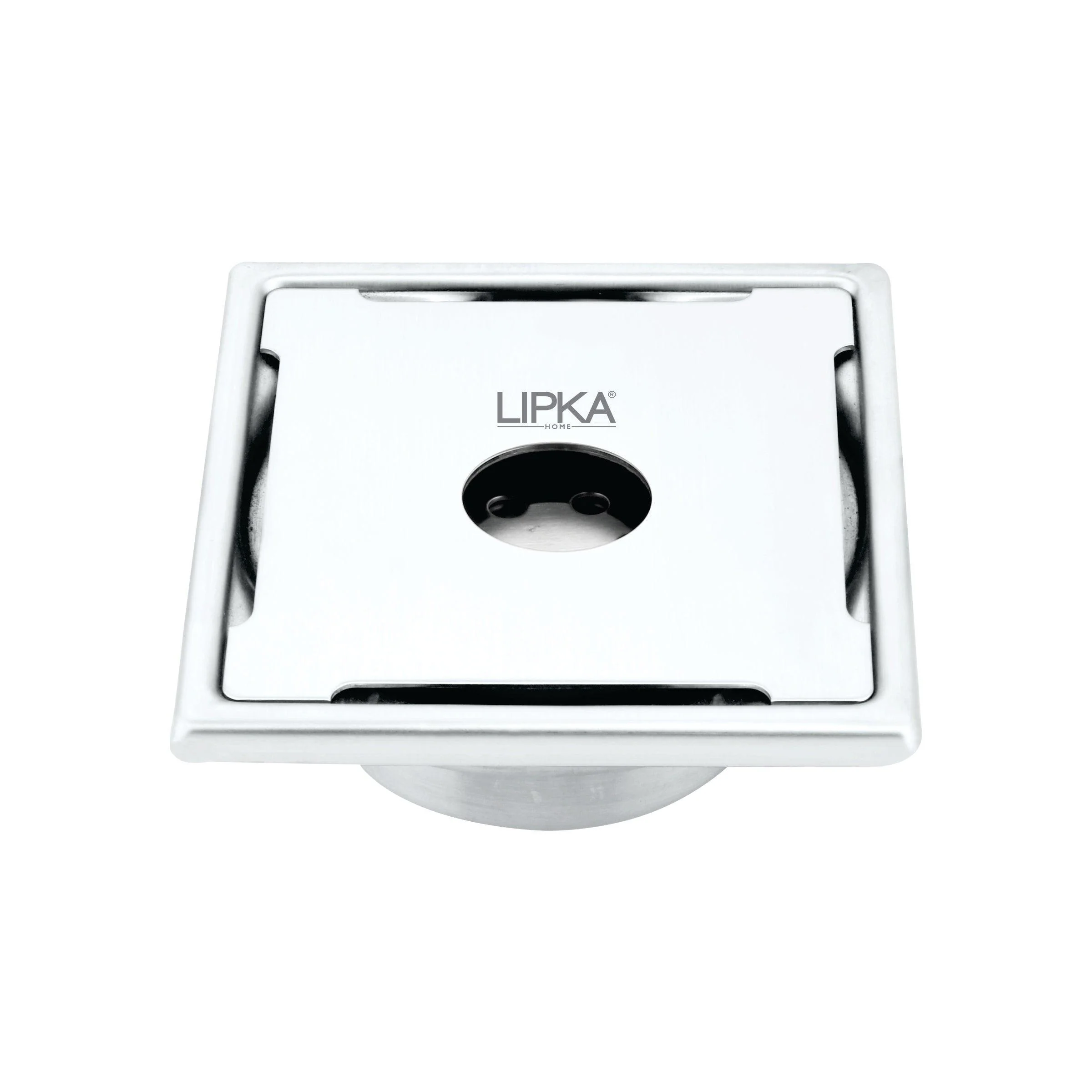 Yellow Exclusive Square Floor Drain (6 x 6 Inches) with Hole and Cockroach Trap - LIPKA
