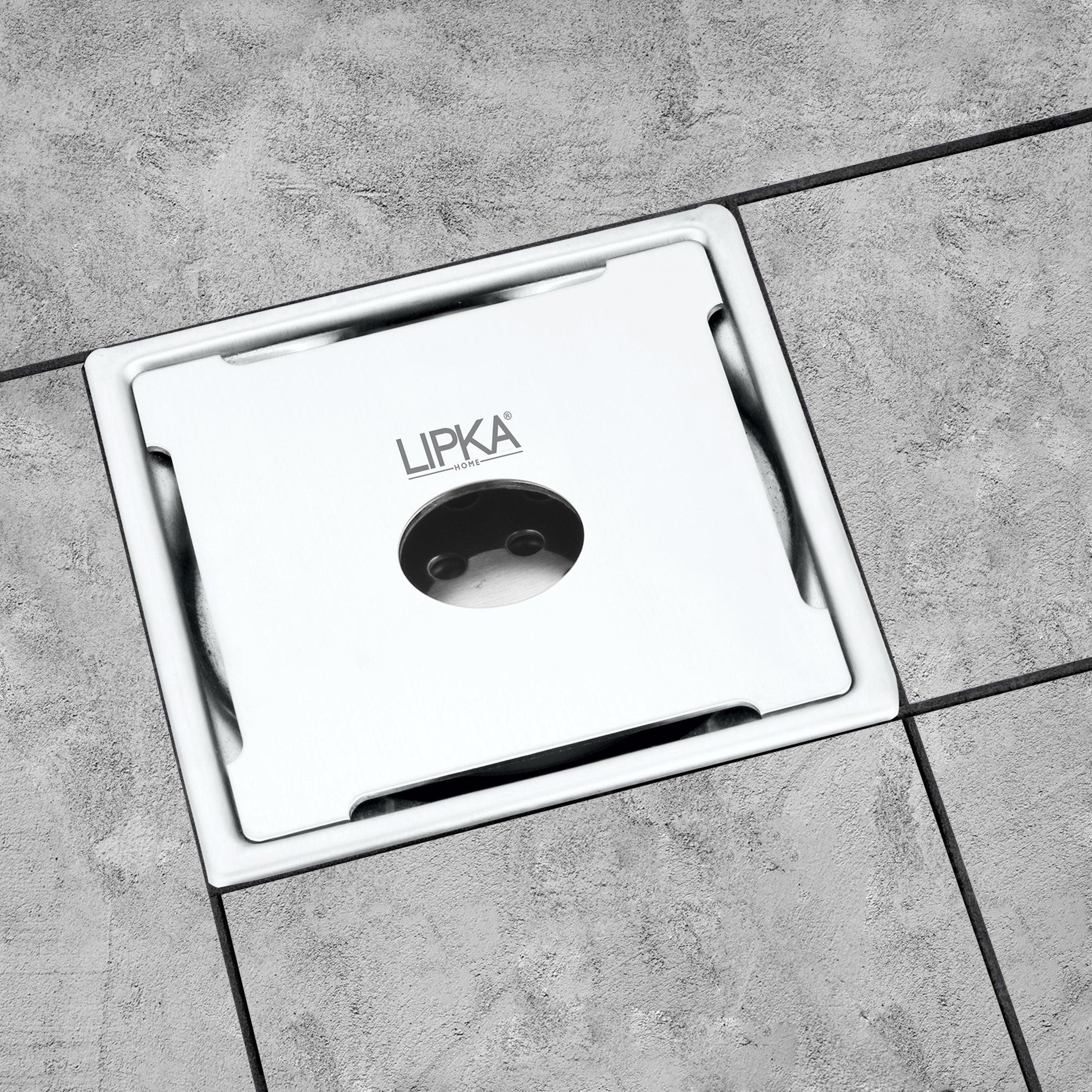 Yellow Exclusive Square Floor Drain (6 x 6 Inches) with Hole and Cockroach Trap - LIPKA - Image 4